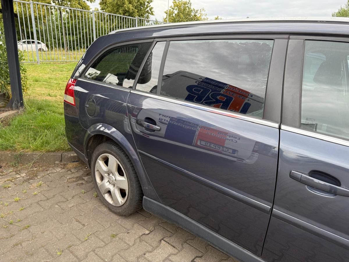Opel Vectra C original Tür hinten rechts Z168 Metroblau Perl Caravan Rohbau BJ06